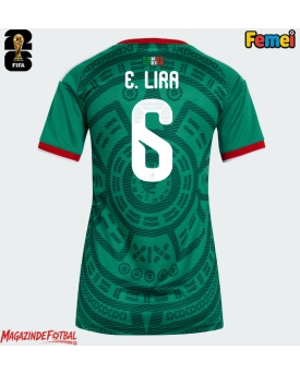 Mexic Erik Lira #6 Echipament de Fotbal Replică Mondial 2026 Femei Acasa Mexic Erik Lira #6 Echipament de Fotbal Replică Mondial 2026 Femei Acasa
